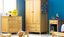 Kids' Scandinavia - Take Home Today solid wood range. Great value, versatile, solid pine furniture in pine or painted white.