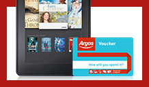 Free £20 Argos voucher with any Kindle Fire tablet.