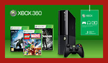 Xbox 360 250GB, games & membership only £179.99.
