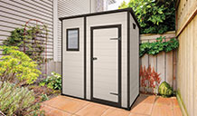 Our new range of Plastic Sheds.