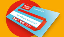Free £10 voucher when you spend £100 or more. Free £5 voucher when you spend £50 or more.*