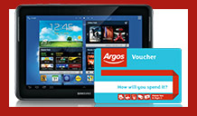 Free £20 Argos vouchers when you spend £100 or more on any Tablet.^