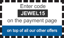 Save 15% on all Jewellery & Watches^^.