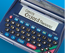 Electronic dictionaries and calculators