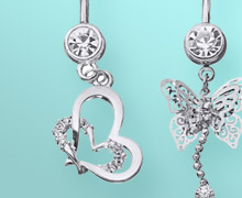 Ladies' body jewellery.