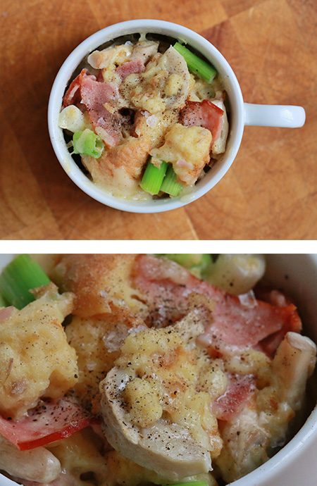 Quiche in a mug Recipe