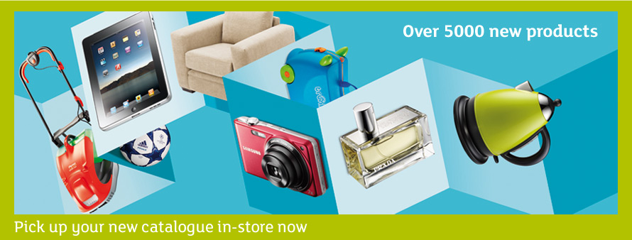 Over 5000 new products. Pick up your new Argos catalogue in-store now Over 5000 new products. Pick up your new Argos catalogue in-store now