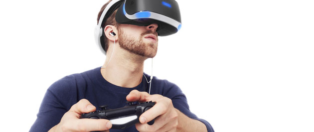 Playstation VR gamer