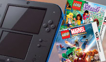 Buy any Nintendo 2DS or 3DS XL and get Lego Marvel or Lego Friends for only £14.99. Prices shown online already include discount. Subject to availability. Offers end 25/07/2014. .