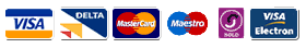 VISA, DELTA, MasterCard, Electron VISA, DELTA, MasterCard, Electron