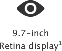 9.7-inch Retina display
