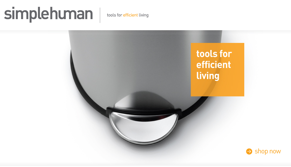 simplehuman. Tools for efficient living.