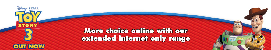 More choice online with our extended internet only range