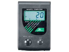 A rowing machine console