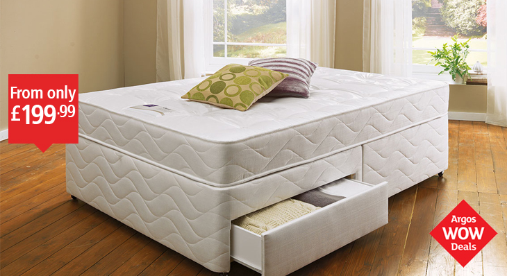 WOW Rest Assured Healey Backcare Divan & Mattress Collection - single divan - double divan - king size divan - 2 drawer divan - 4 drawer divan.