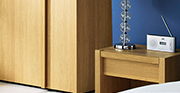 Hygena San Diego bedroom furniture - wardrobe - bedside cabinet - dressing table - chest of drawers.