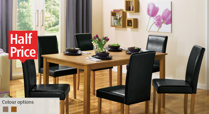 Hampton Dining collection - dining table and dining chairs.