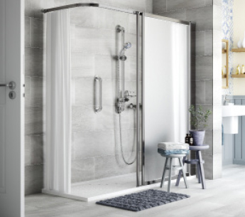 Age UK installed walk in shower.