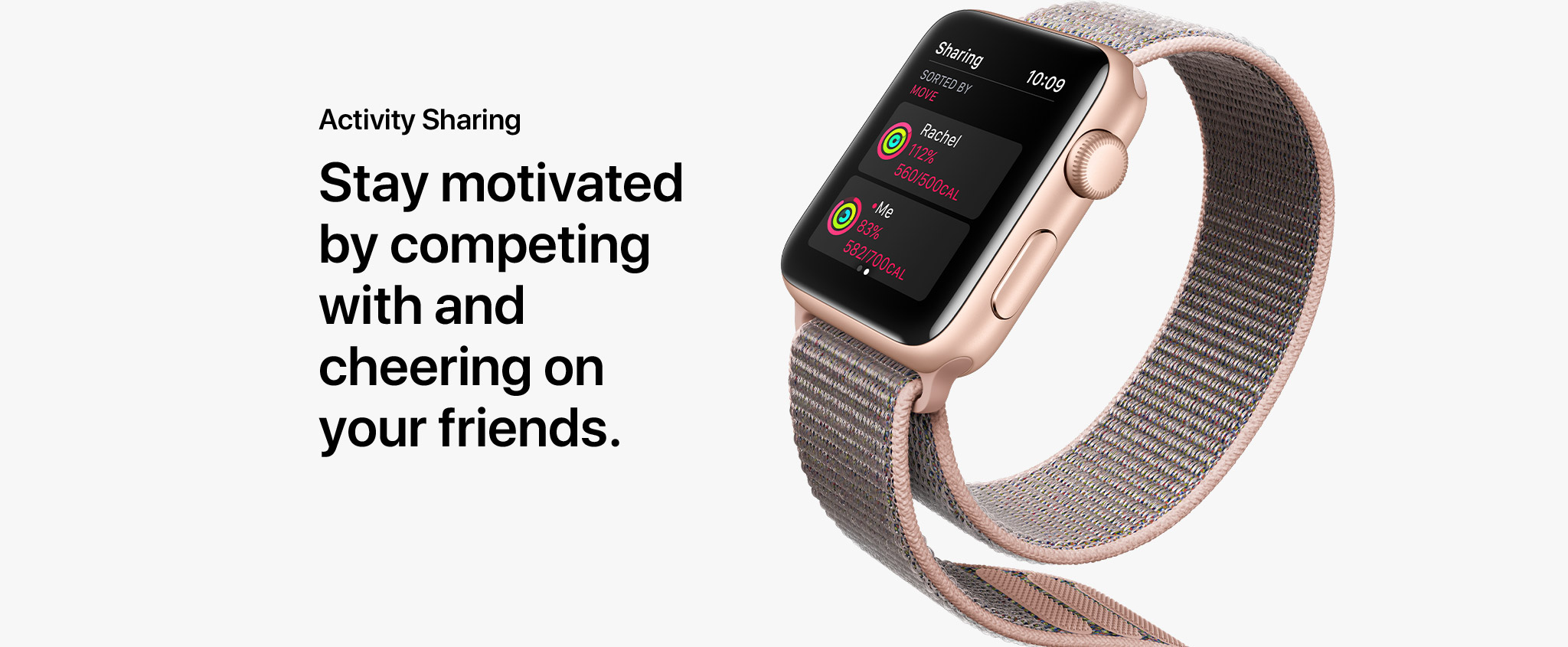 Activity Sharing - Stay motivated by competing with and cheering on your friends.