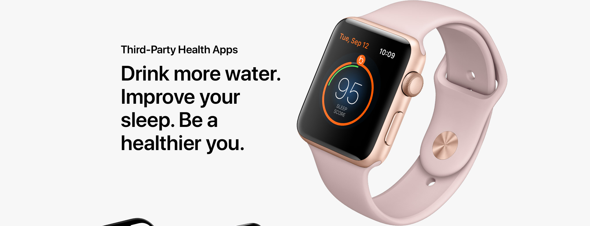 Third-Party Health Apps - Drink more water. Improve your sleep. Be a healthier you.