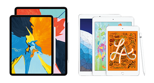 All the iPads together