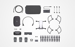 Image of a range of DJI accessories.