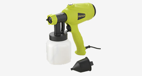 Cut out image of a Guild paint sprayer.