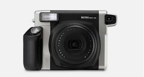 Cut-out image of an instax WIDE 300 instant camera.