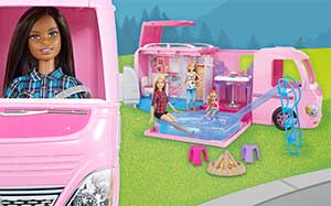 argos barbie camper van