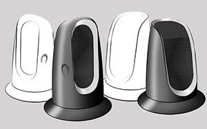 Image of 4 Dimplex appliances.