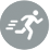Fitbit's icon of a person walking/running.